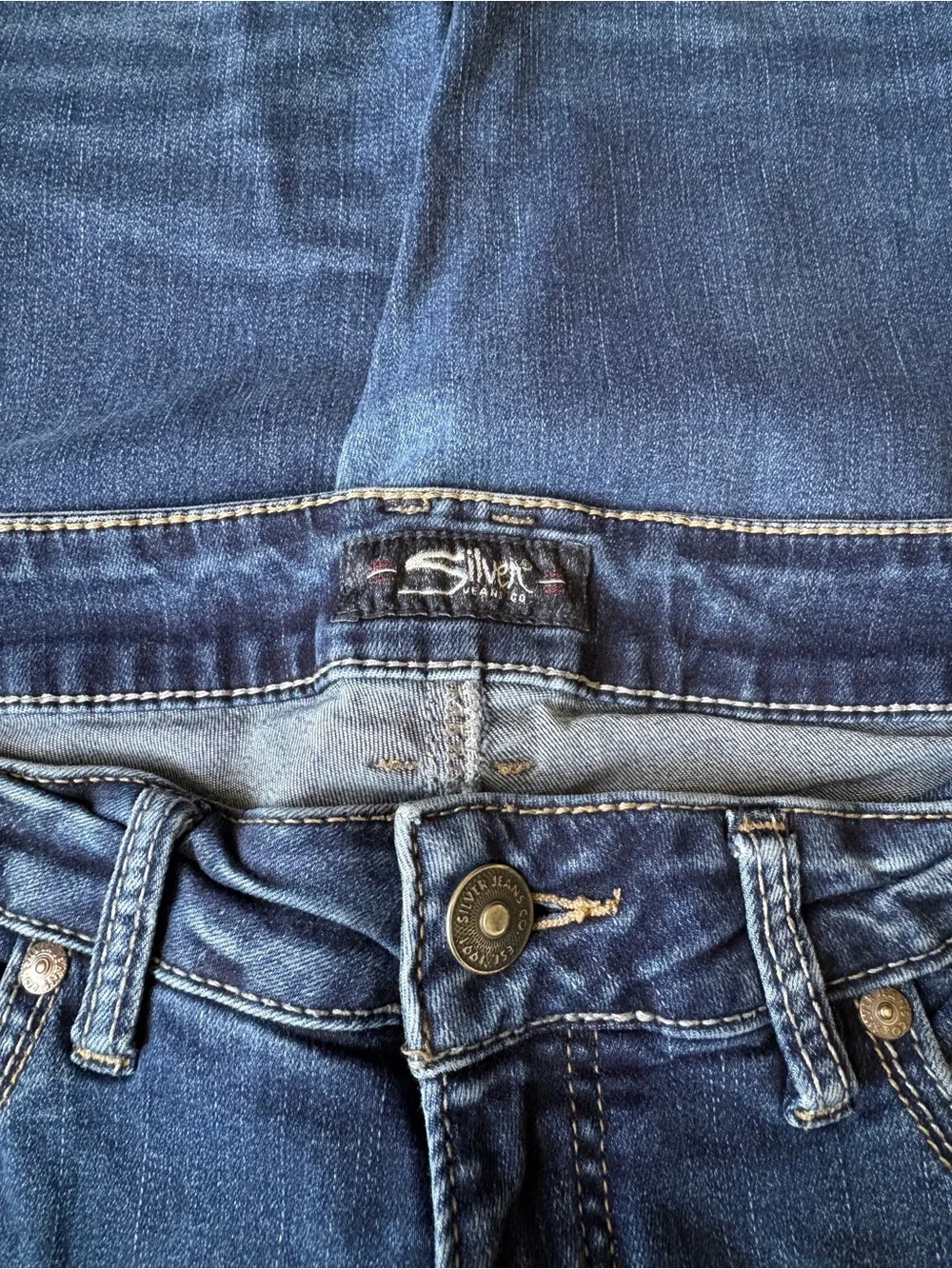 Silver Classic Mid-Wash Blue Women’s Skinny Jeans - 31 - Picture 5 of 5